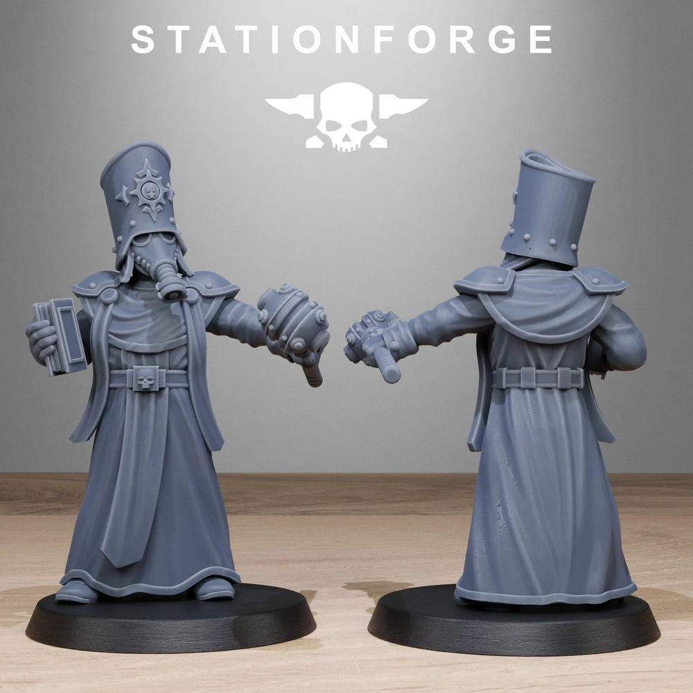 25mm Vigils, 10 Figures, Resin Model Figure Kit, Sci-Fi Theme, Unassembled and Unpainted