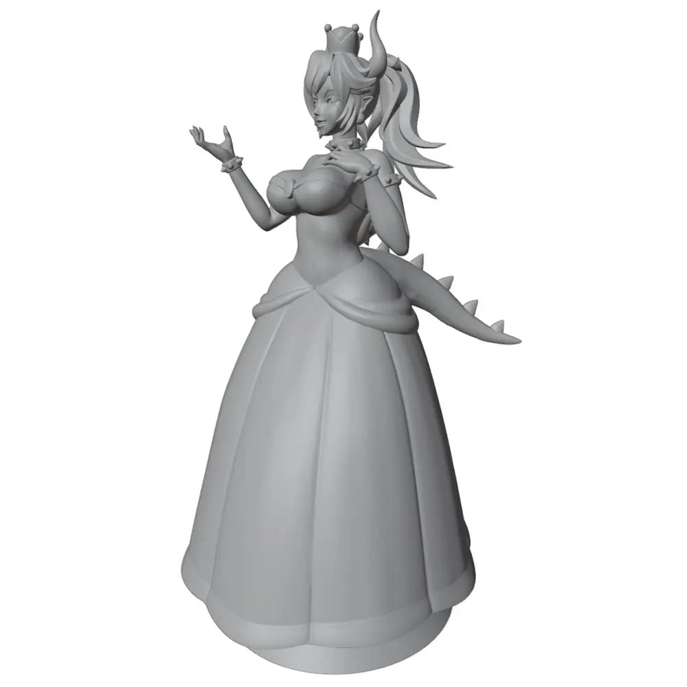 1/24 Demoness in Elegant Gown, Resin Model Figure Kit, Fantasy Theme, Unassembled and Unpainted