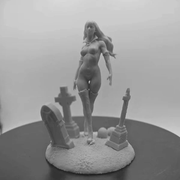 1/24 Medieval Ghost Queen, Resin Model Diorama Kit, Unassembled and Unpainted