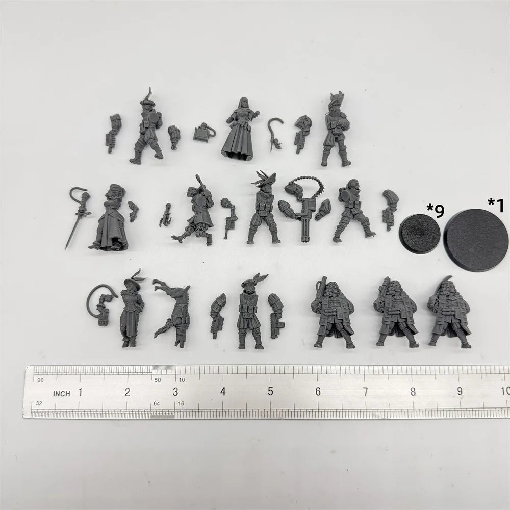 28mm Medieval Royal Guard Starfly Fantasy, 28 Figures, Resin Model Figure Kit, Unassembled and Unpainted