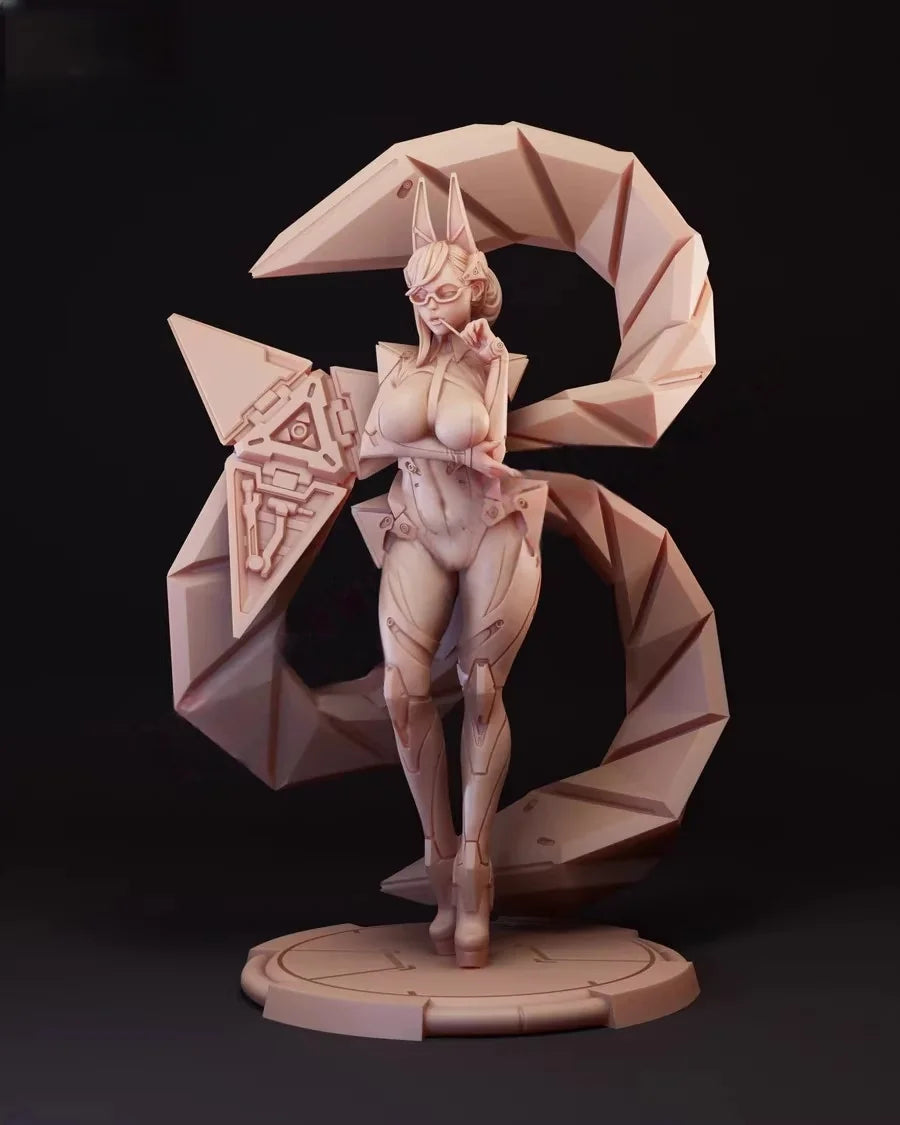 75mm Winged Fantasy Sorceress, Resin Model Figure Kit, Fantasy Theme, Unassembled and Unpainted