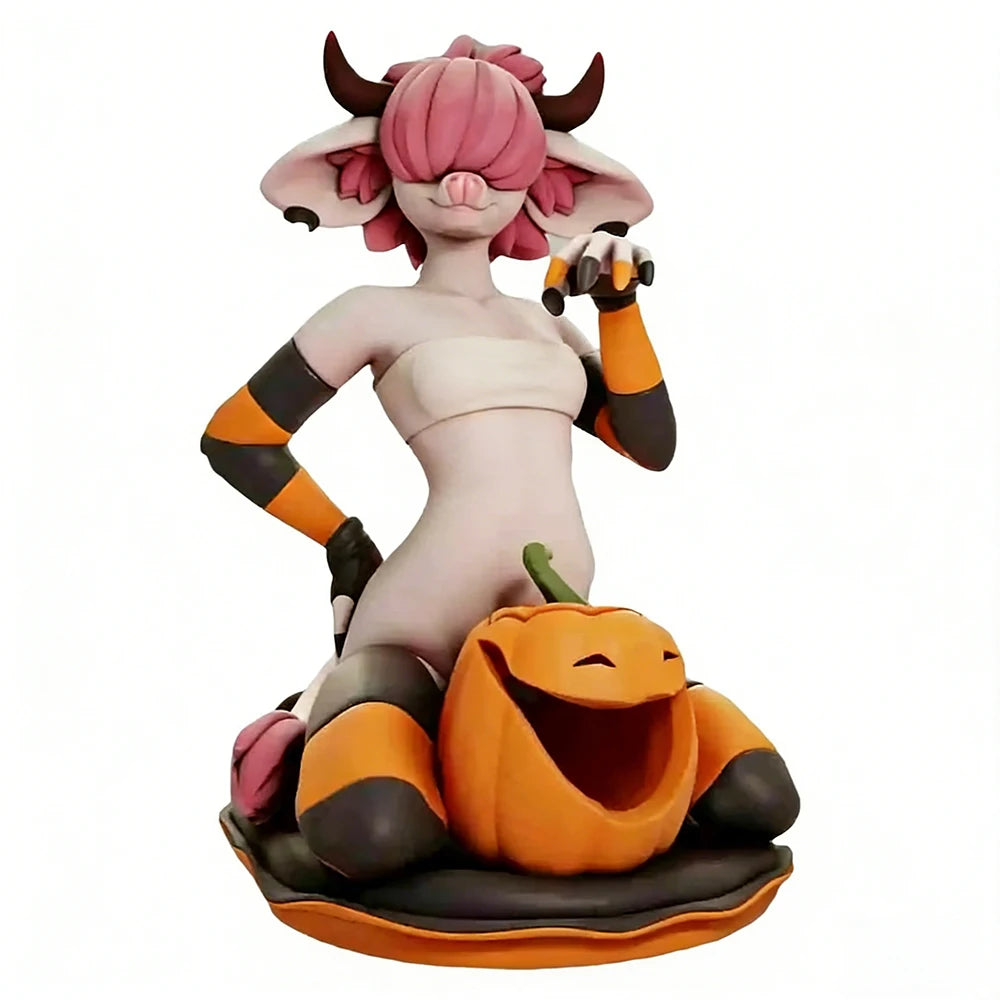 1/16 Furry Bull Character, Resin Model Figure Kit, Unassembled and Unpainted