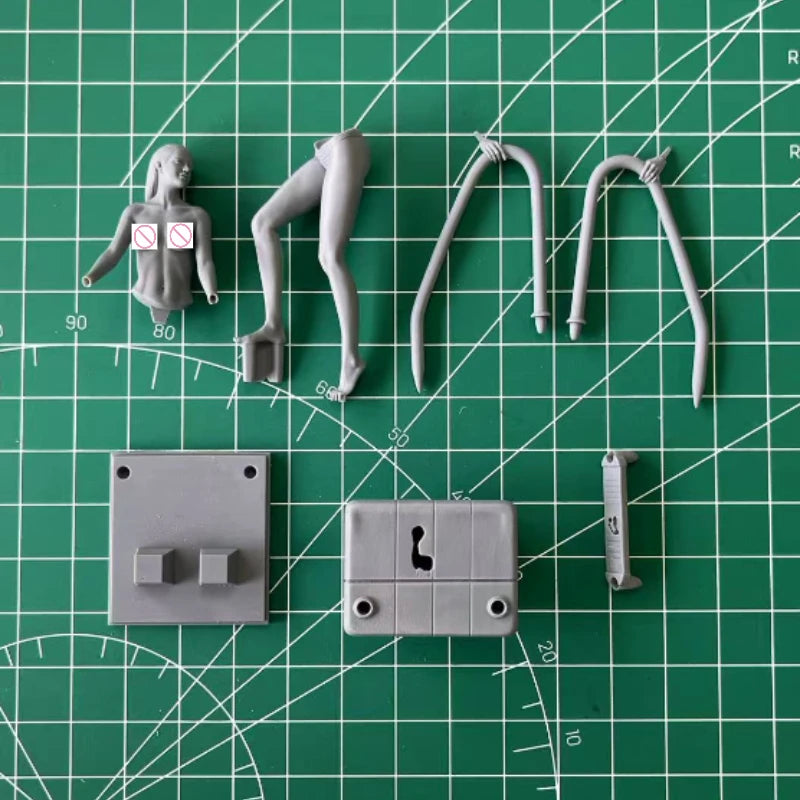 1/24 Poolside Bikini Female, Resin Model Figure Kit, Unassembled and Unpainted