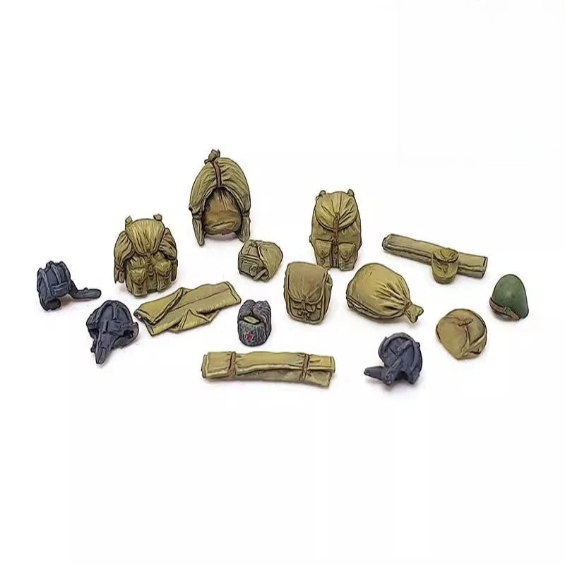 1/35 WWII Soldiers in Combat Gear, 3 Figures, Resin Model Figure Kit, Unassembled and Unpainted