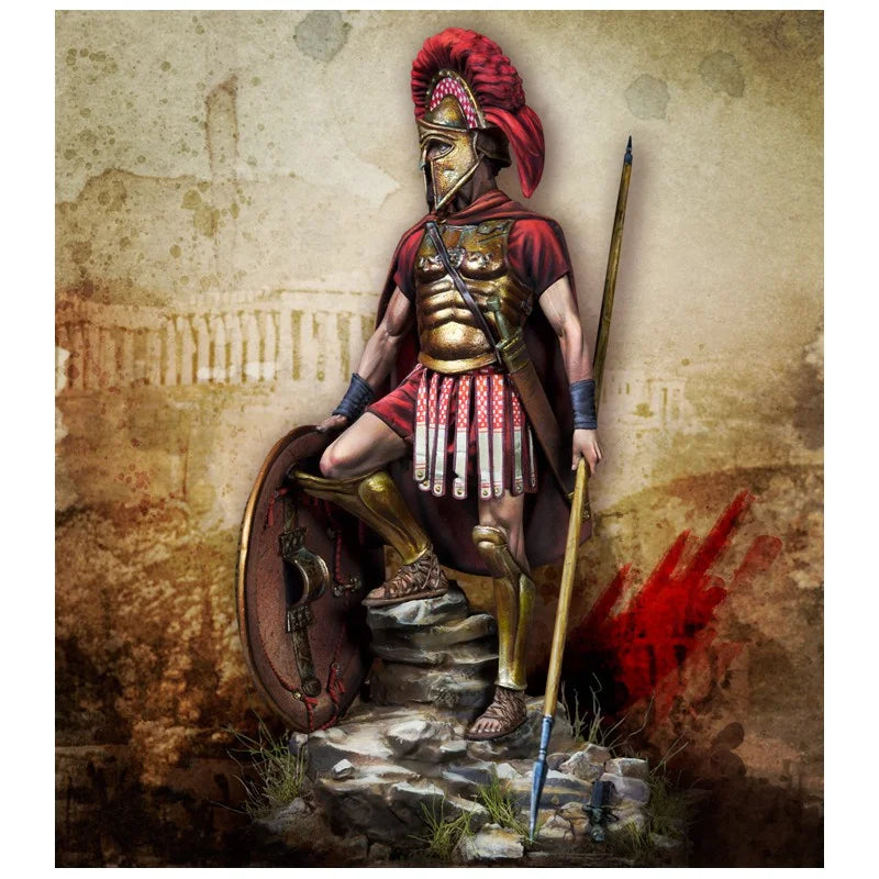 1/24 Ancient Greek Spartan Warrior, Resin Model Figure Kit, Unassembled and Unpainted