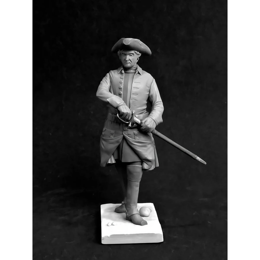 54mm Napoleonic Swedish Cavalry Officer, Resin Model Figure Kit, Unassembled and Unpainted