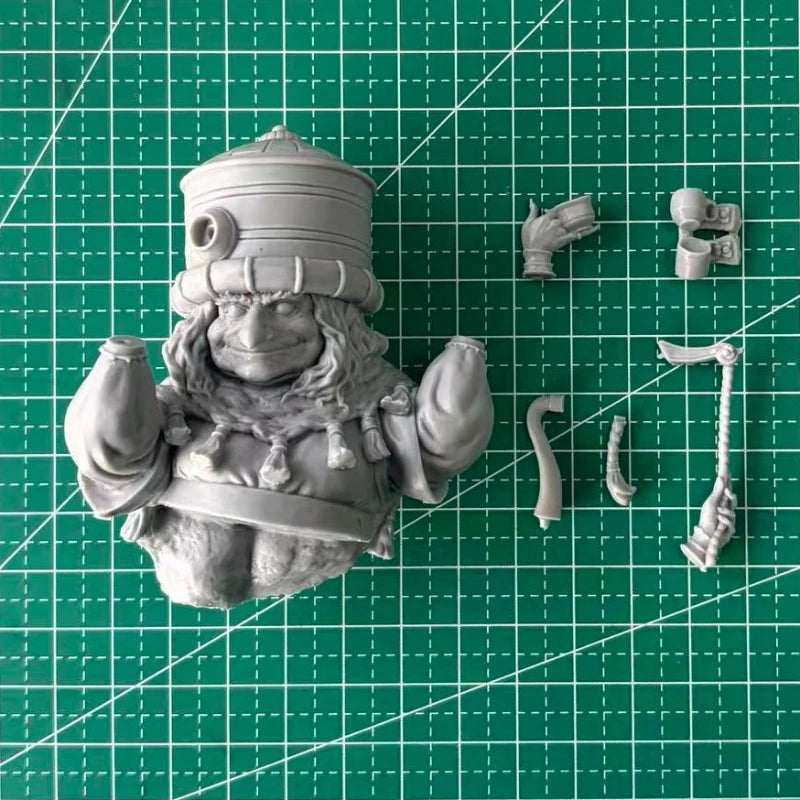 1/12 Magical Tea Seller, Resin Model Bust Kit, Fantasy Theme, Unassembled and Unpainted