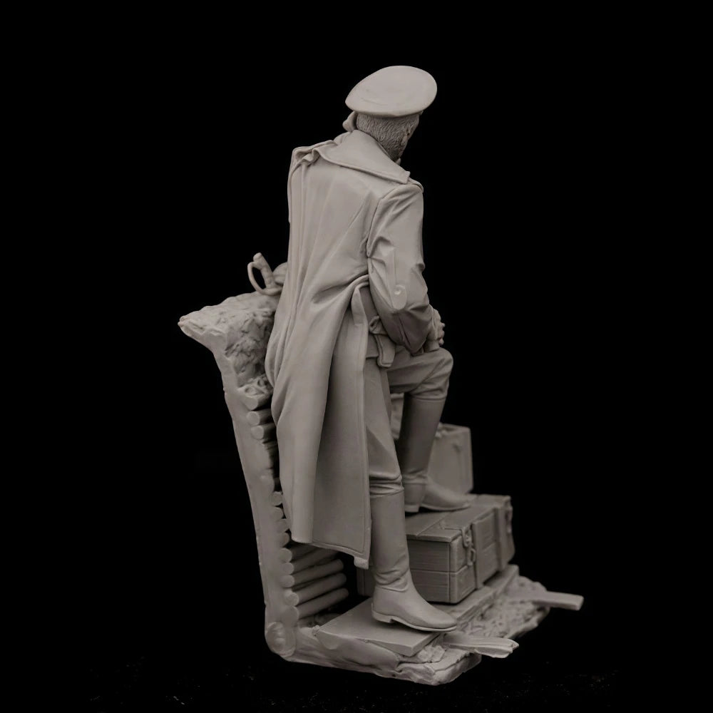 75mm Cold War Soviet Officer, Resin Model Figure Kit, Unassembled and Unpainted