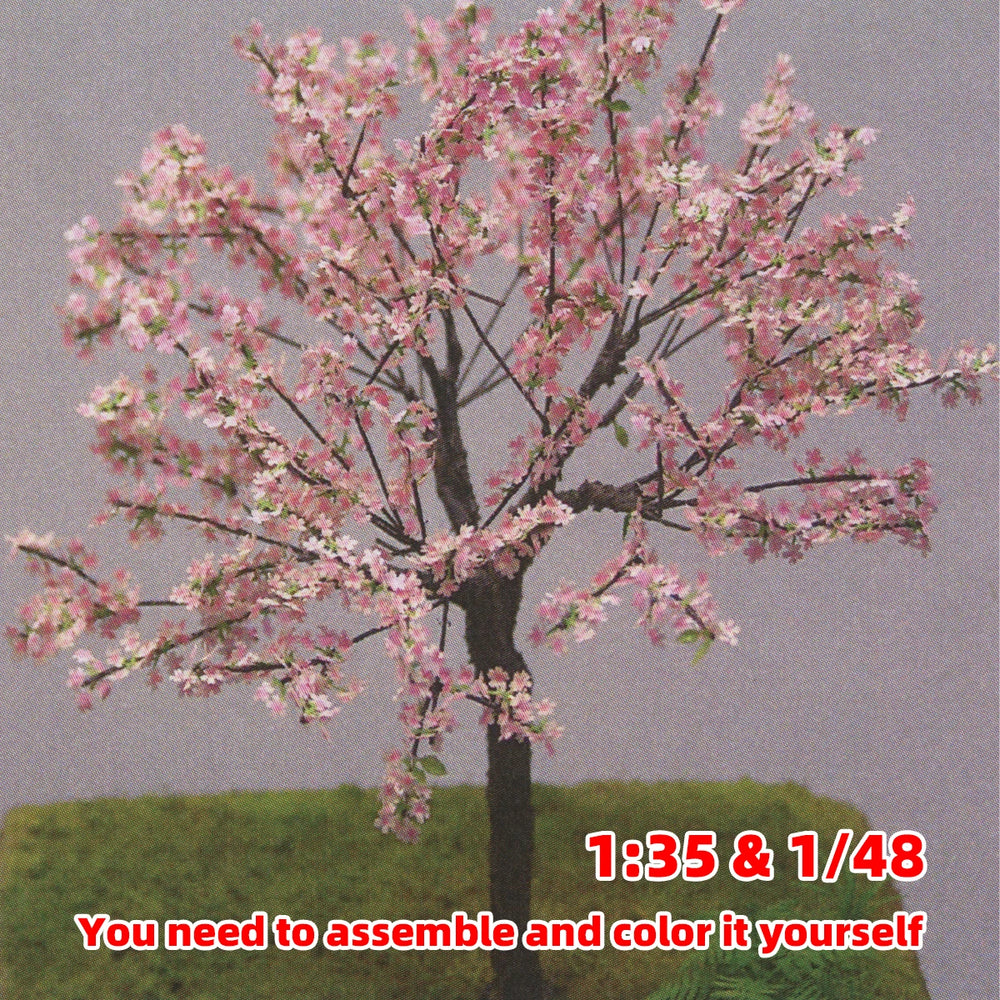 1/35 Cherry Blossom Tree, Resin Model Accessory Kit, Wildlife Theme, Unpainted