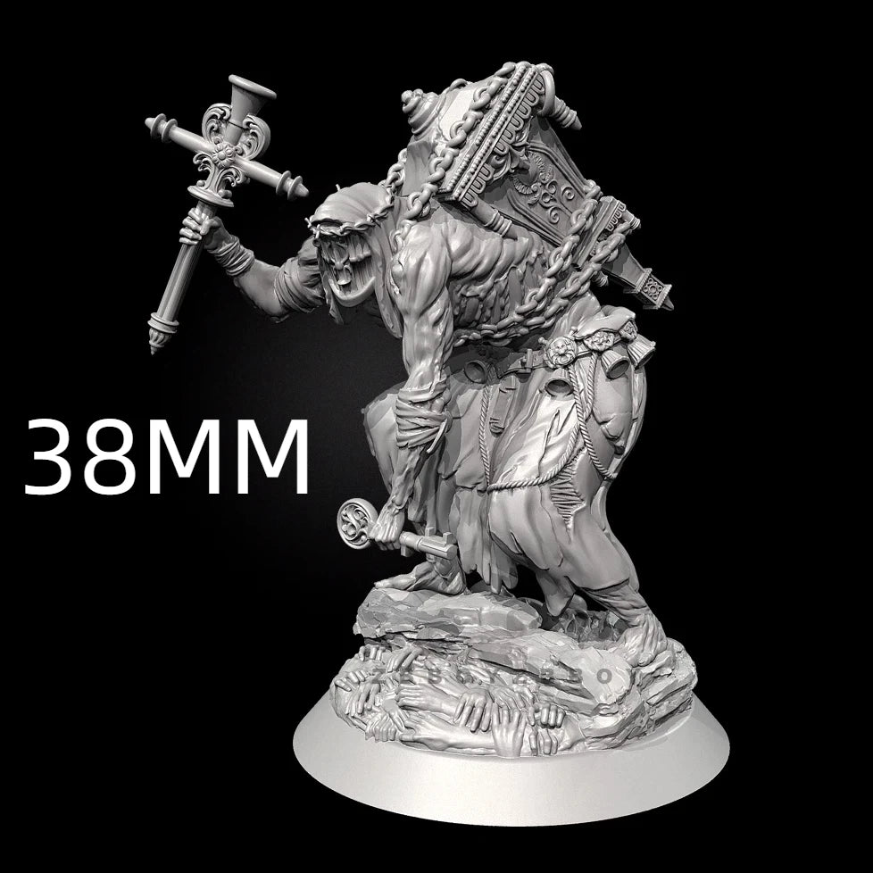 75mm Skeletal Guardian, Resin Model Figure Kit, Fantasy Theme, Unassembled and Unpainted