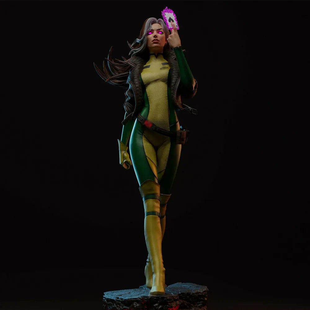 1/24 Female Archer Mid-Jump with Bow, Resin Model Figure Kit, Unassembled and Unpainted