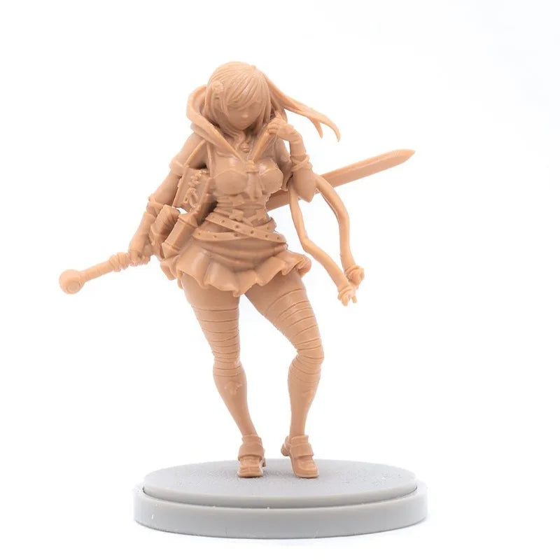 30mm Female Archer, Resin Model Figure Kit, Anime Theme, Unassembled and Unpainted