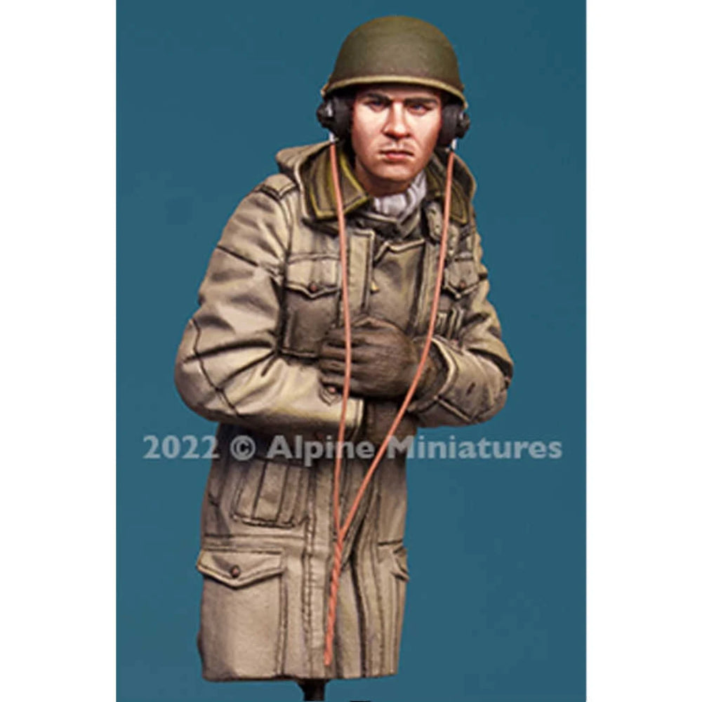 1/35 WWII British Tank Crew with Infantry Riflemen, 2 Figures, Resin Model Figure Kit, Unassembled and Unpainted