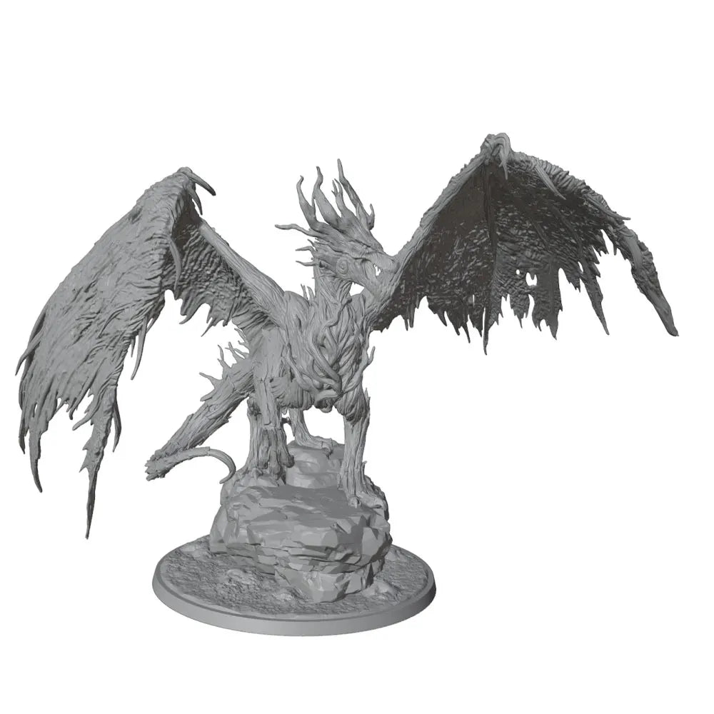 32mm Fire Dragon, Resin Model Creature Kit, Fantasy Theme, Unassembled and Unpainted