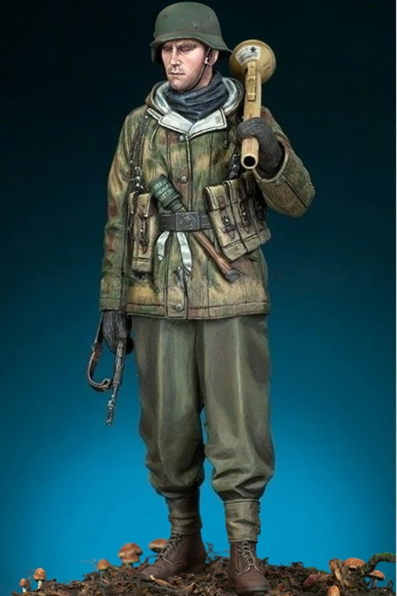 1/16 WWI German Grenadier with Stick Grenade, Resin Model Figure Kit, Unassembled and Unpainted