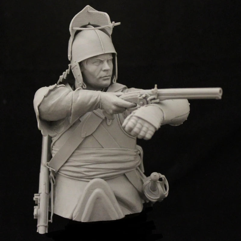 1/10 Victorian British Colonial Soldier, Resin Model Bust Kit, Military Theme, Unassembled and Unpainted