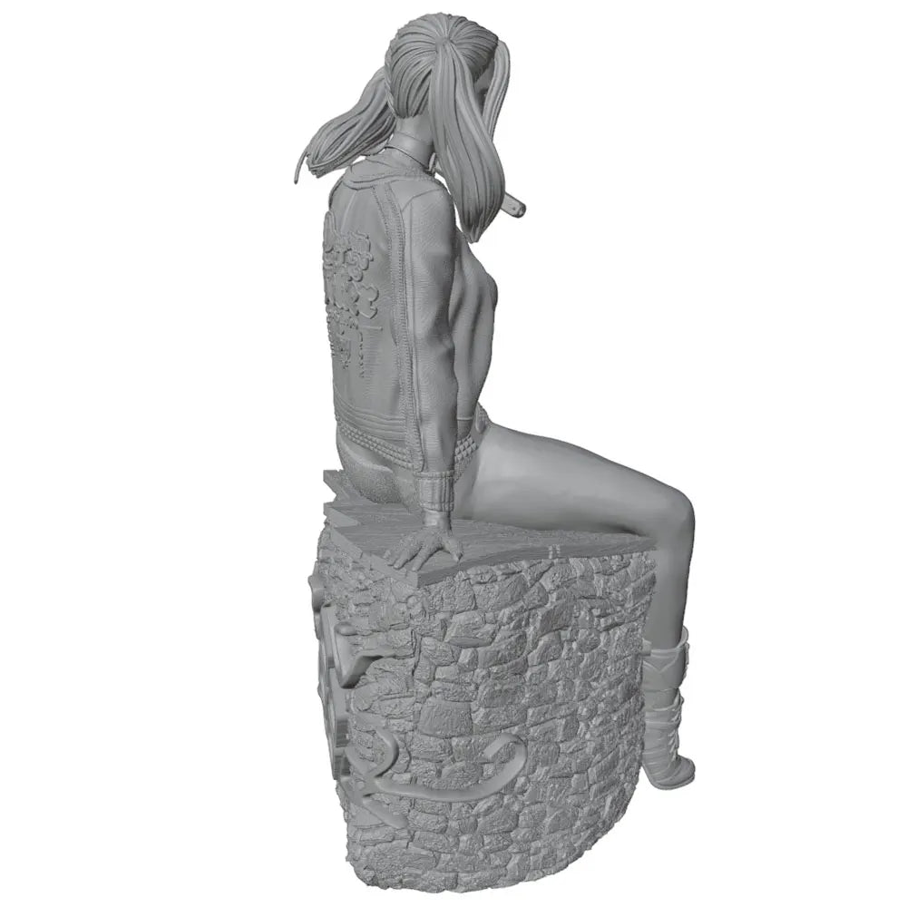 75mm Ornate Fantasy Pinup, Resin Model Figure Kit, Unassembled and Unpainted