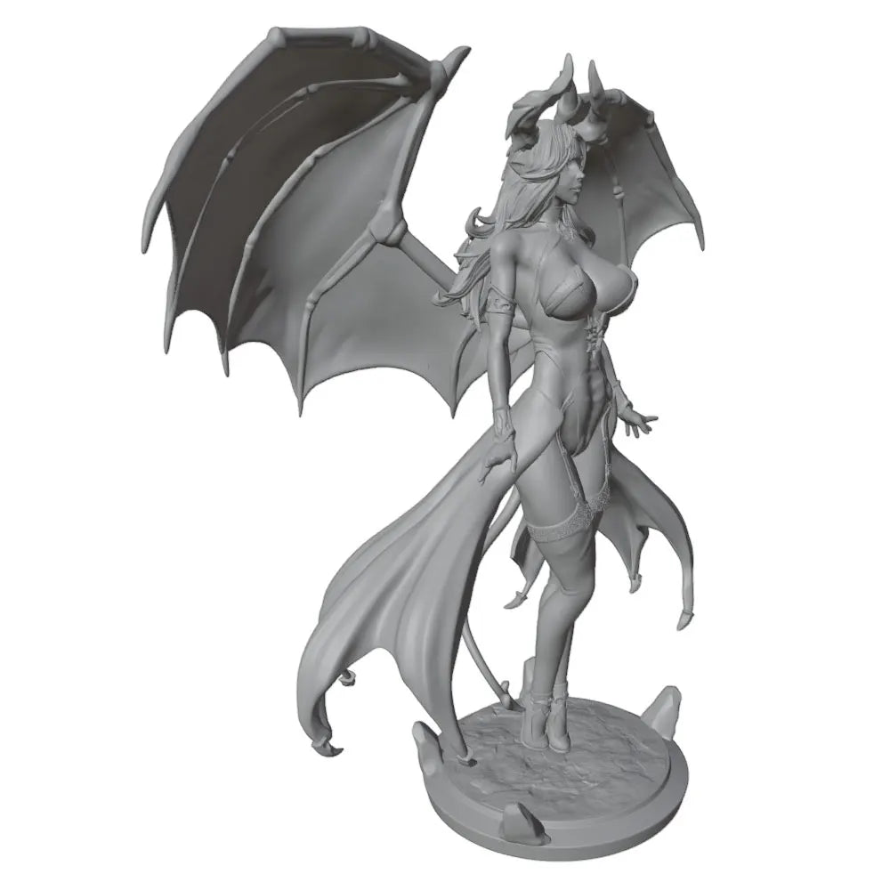 1/24 Succubus Demon, Resin Model Figure Kit, Fantasy Theme, Unassembled and Unpainted