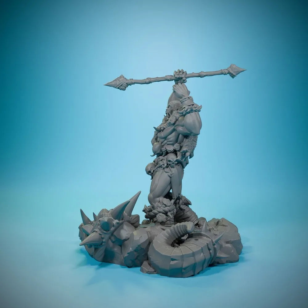 73mm Orc Ranger, Resin Model Figure Kit, Fantasy Theme, Unassembled and Unpainted