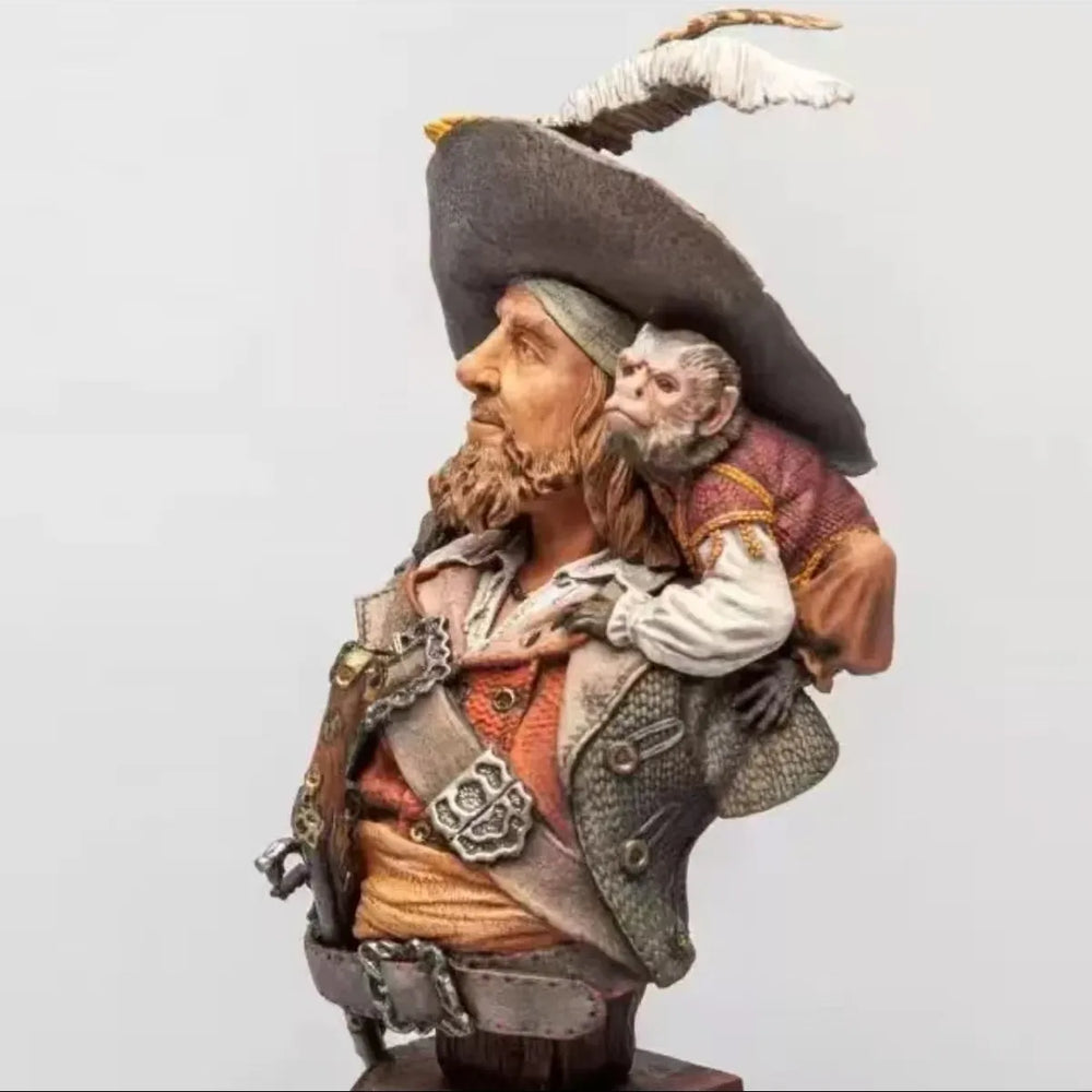 1/10 Napoleonic Naval Officer, Resin Model Bust Kit, Unassembled and Unpainted
