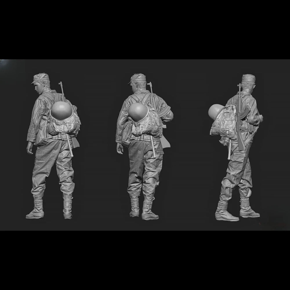 1/35 Cold War Czechoslovak Soldiers, 14 Figures, Resin Model Figure Kit, Unassembled and Unpainted