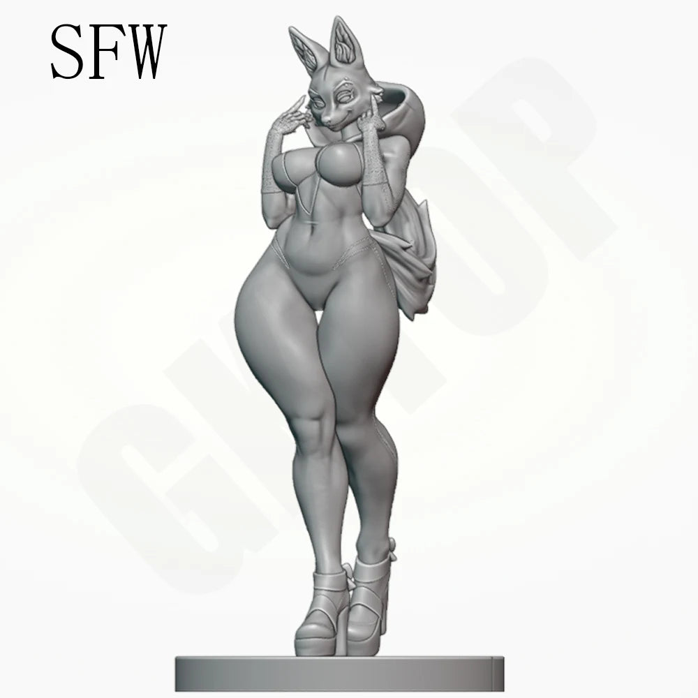 1/24 Fox Character Gwen, Resin Model Figure Kit, Unassembled and Unpainted