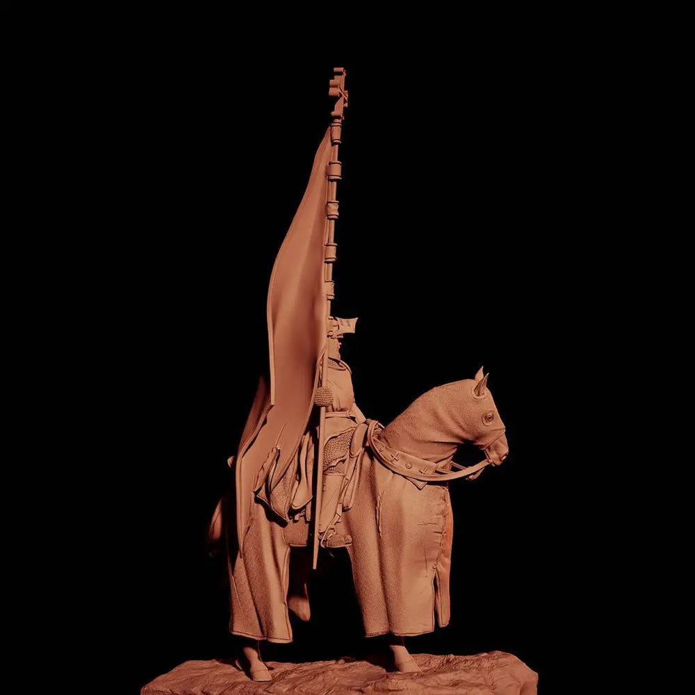 1/24 Napoleonic Cavalry Officers, 4 Figures, Resin Model Figure Kit, Unassembled and Unpainted