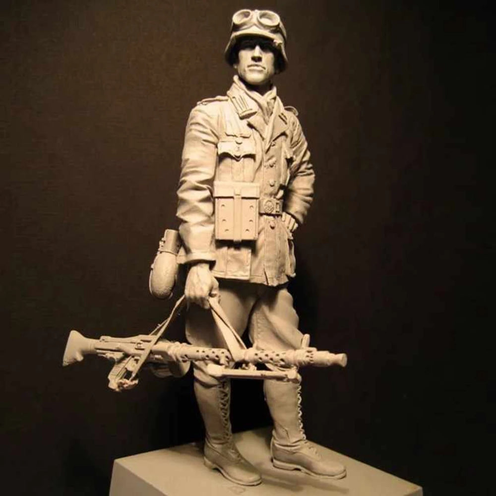 1/16 WWII Afrikakorps Infantry Commander, Resin Model Figure Kit, Unassembled and Unpainted