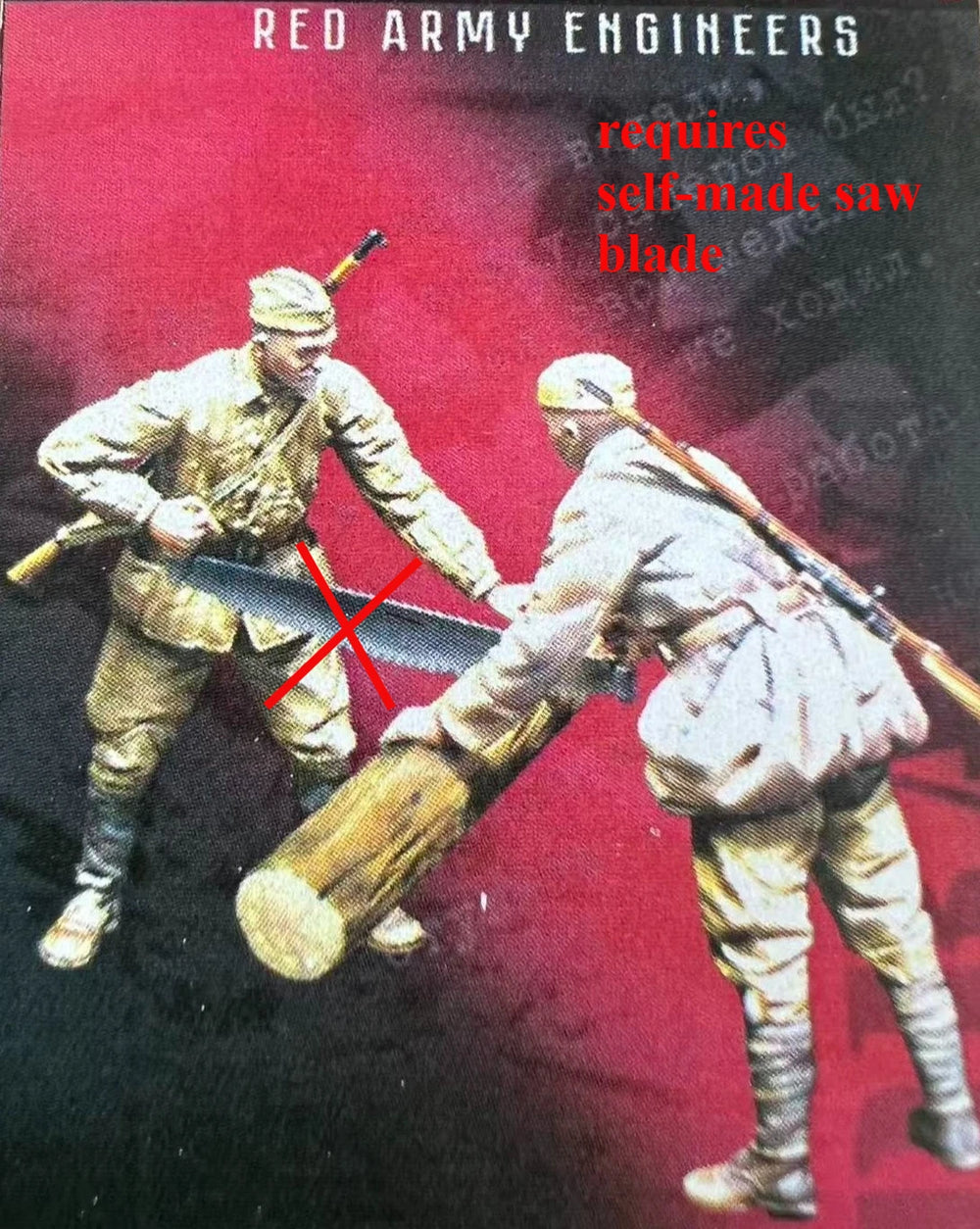 1/35 WWII Soviet Assault Engineers with Shovels, 4 Figures, Resin Model Figure Kit, Unassembled and Unpainted