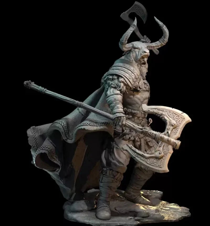 1/24 Medieval Viking God of War, Resin Model Figure Kit, Unassembled and Unpainted
