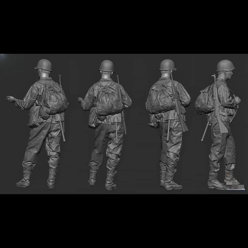 1/35 Cold War Czechoslovak Soldiers, 14 Figures, Resin Model Figure Kit, Unassembled and Unpainted