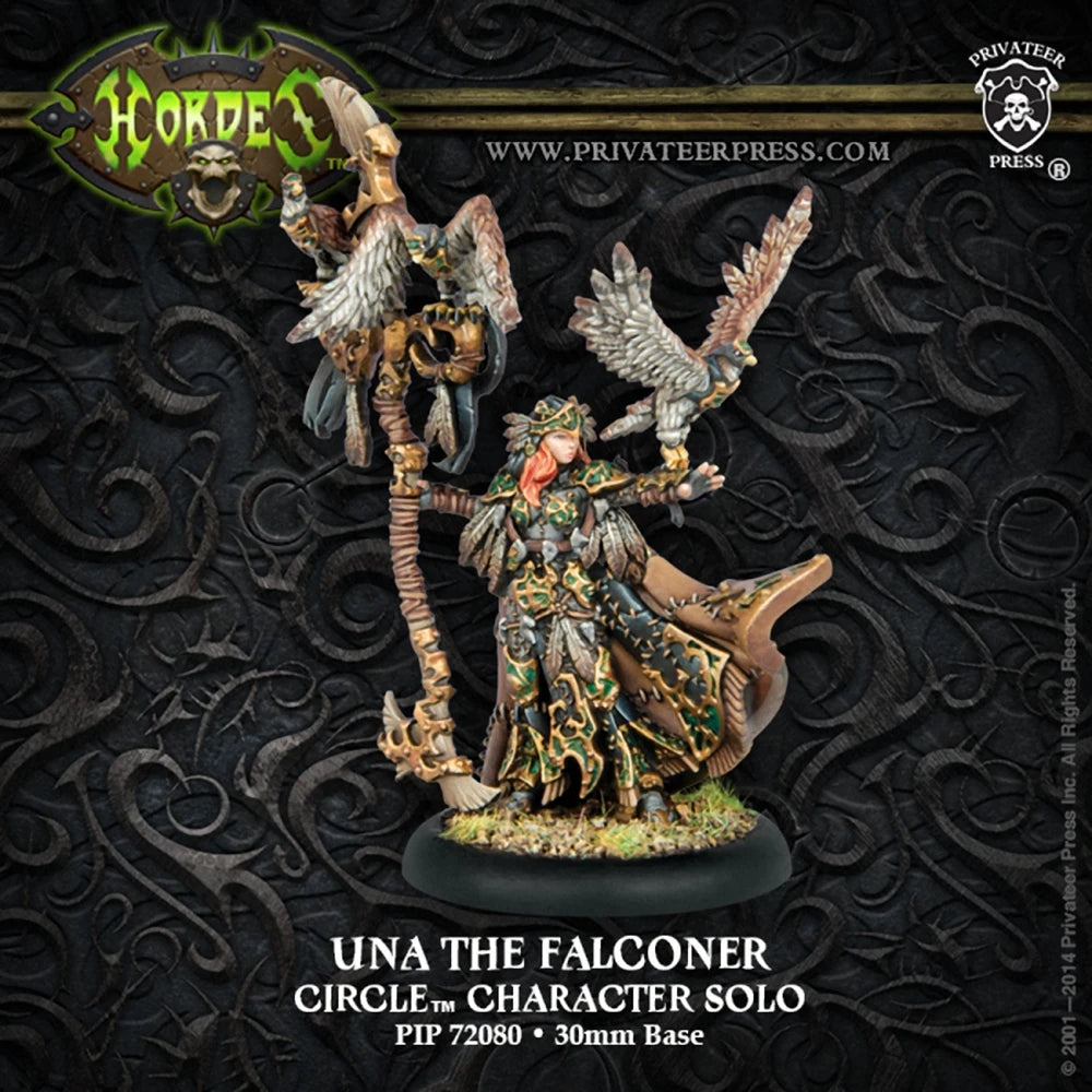 30mm Una the Falconer, Resin Model Figure Kit, Fantasy Theme, Unassembled and Unpainted
