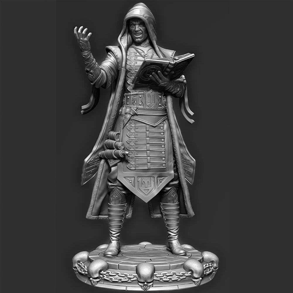 1/22 Warlock Wizard, Resin Model Figure Kit, Fantasy Theme, Unassembled and Unpainted