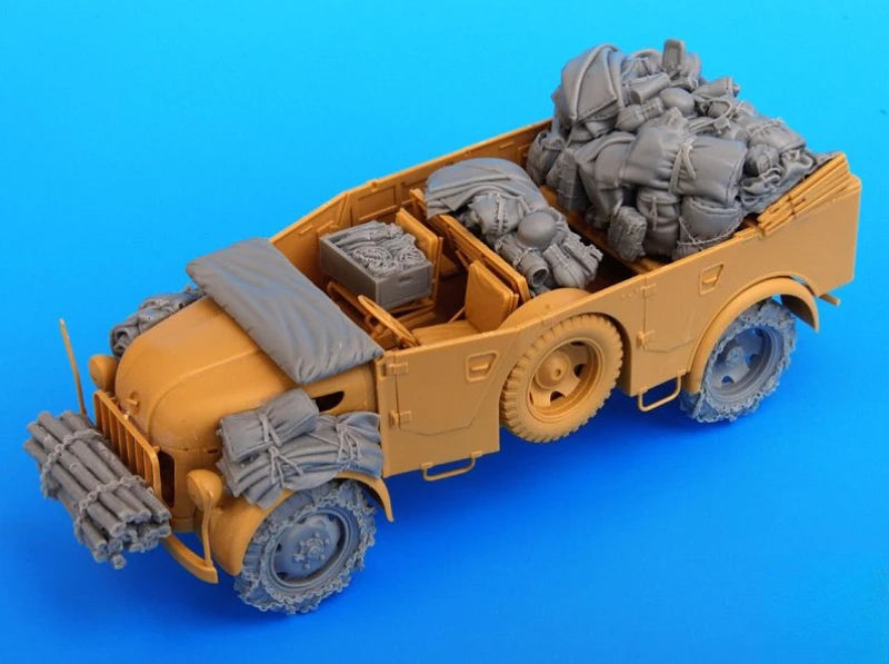1/35 WWII German Steyr 1500A Supply Truck, Resin Model Vehicle Kit, Unassembled and Unpainted