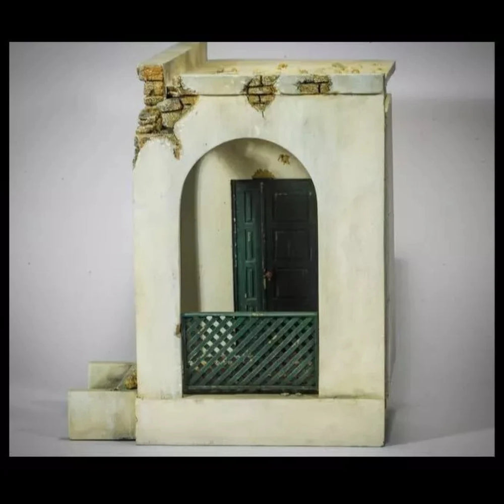 1/35 WWII Italian Colonial House, Resin Model Terrain Kit, Unpainted