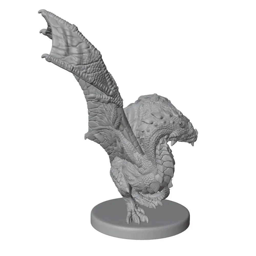 60mm Dragons, 6 Figures, Resin Model Creature Kit, Fantasy Theme, Unassembled and Unpainted