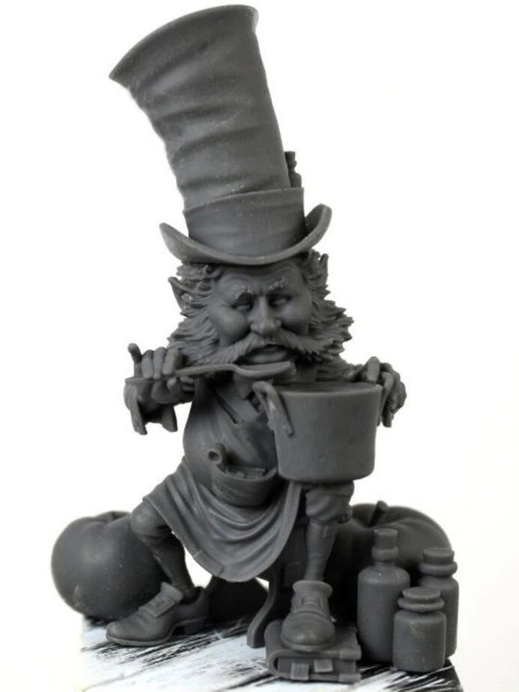 58mm Gentleman in Top Hat, Resin Model Bust Kit, Fantasy Theme, Unassembled and Unpainted