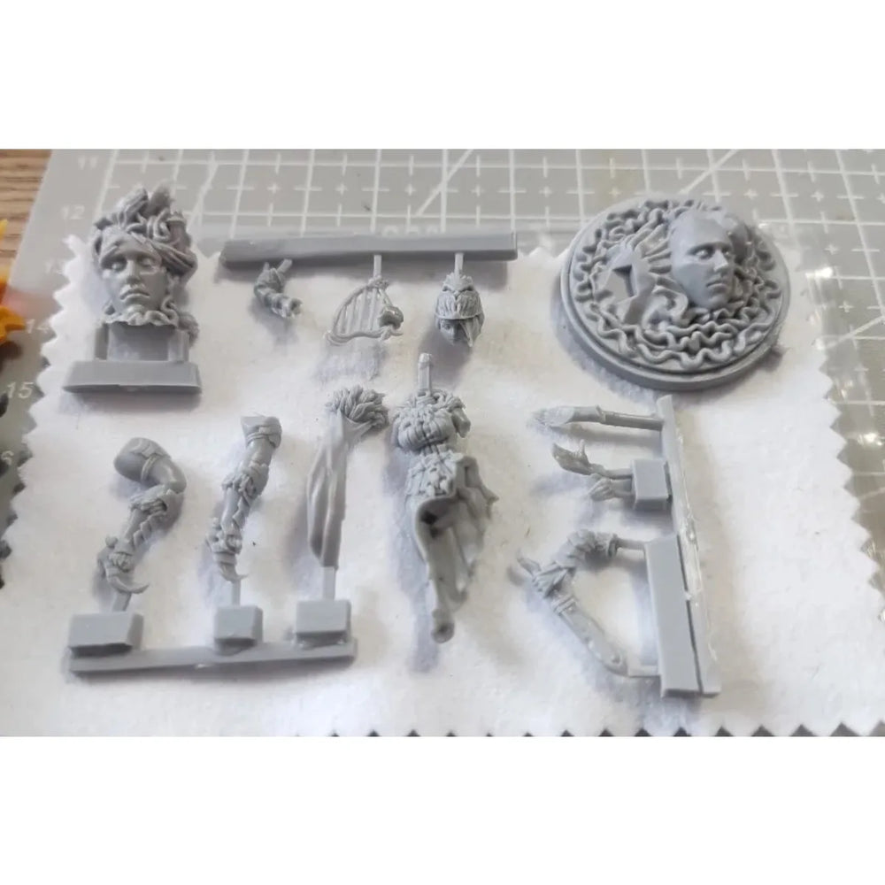 30mm Winged Fantasy Female Warrior, Resin Model Figure Kit, Fantasy Theme, Unassembled and Unpainted