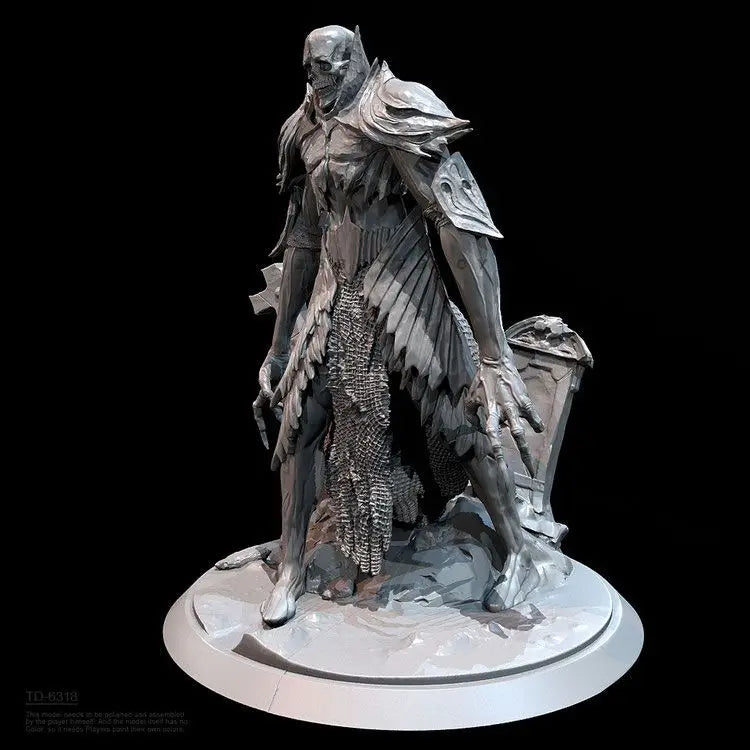 75mm Soul Knight, Resin Model Figure Kit, Fantasy Theme, Unassembled and Unpainted