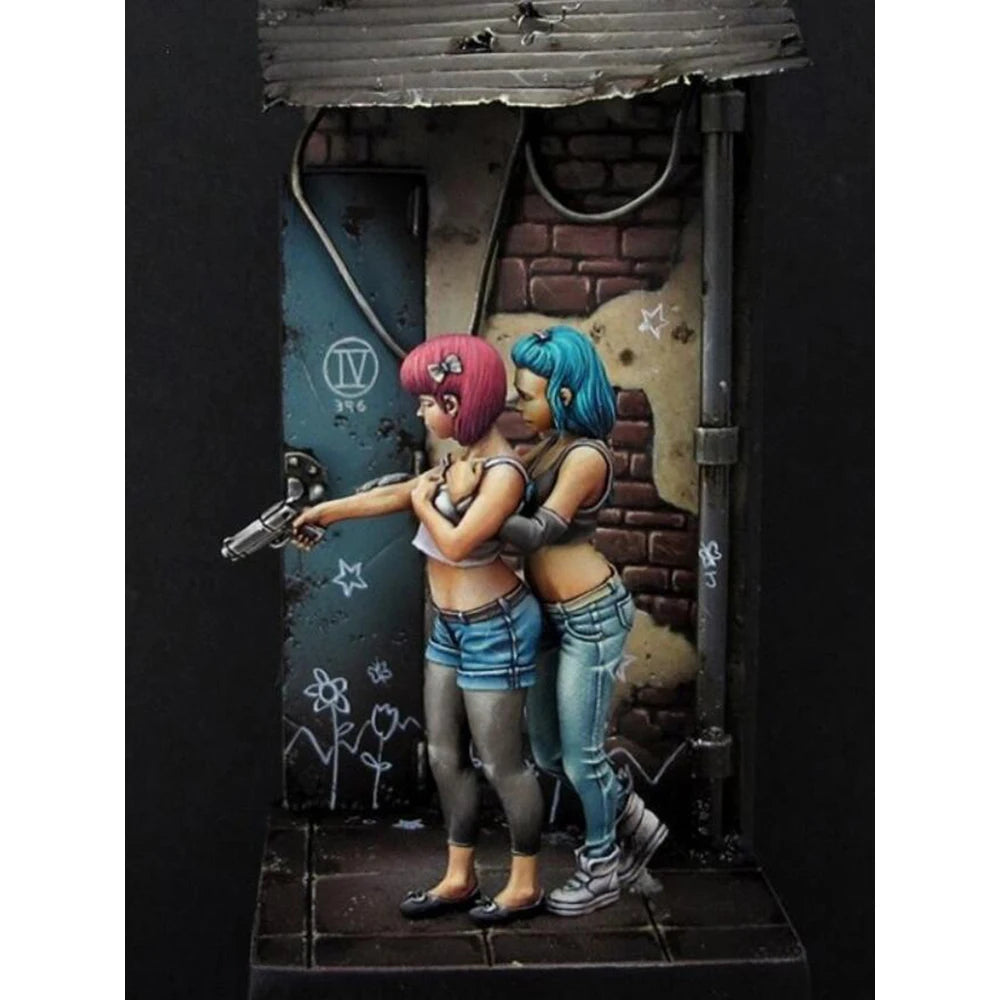Cyberpunk Female Figures — 1/32 Resin Figure Set