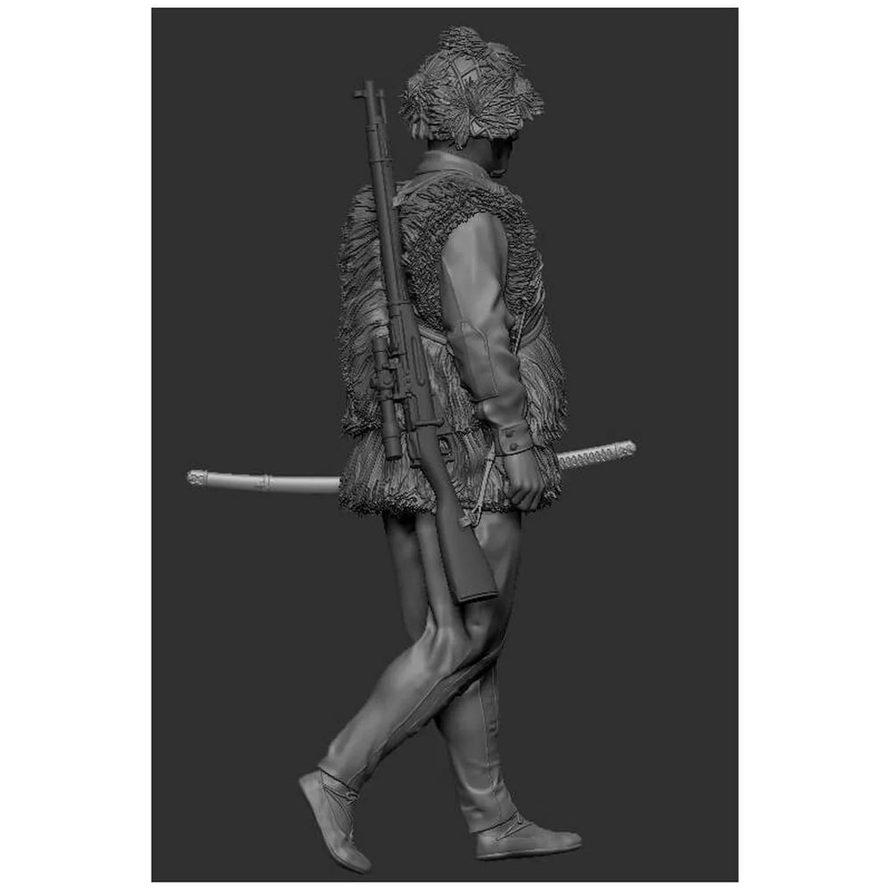 1/35 WWII Soviet Rifleman in Winter Uniform, Resin Model Figure Kit, Unassembled and Unpainted