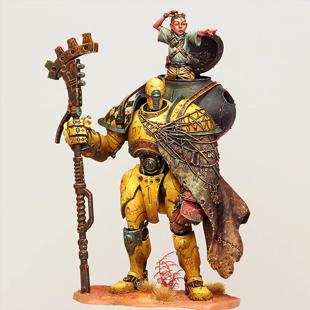 1/24 Guardian Warrior, 3 Figures, Resin Model Figure Kit, Fantasy Theme, Unassembled and Unpainted