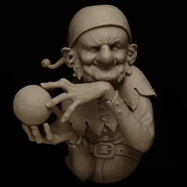 1/12 Dwarf Granny, Resin Model Bust Kit, Fantasy Theme, Unassembled and Unpainted