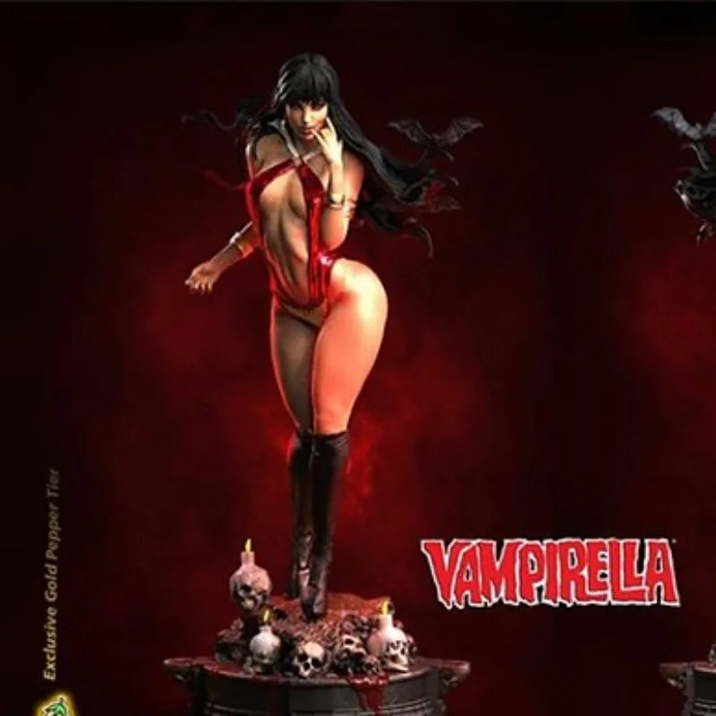 1/24 Vampire Aristocrat with Bat Familiars, Resin Model Figure Kit, Fantasy Theme, Unassembled and Unpainted