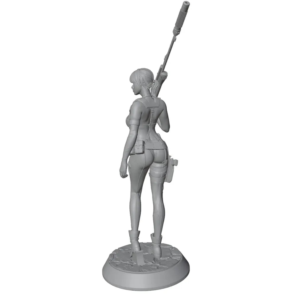 75mm Modern Sniper Operative, Resin Model Figure Kit, Unassembled and Unpainted