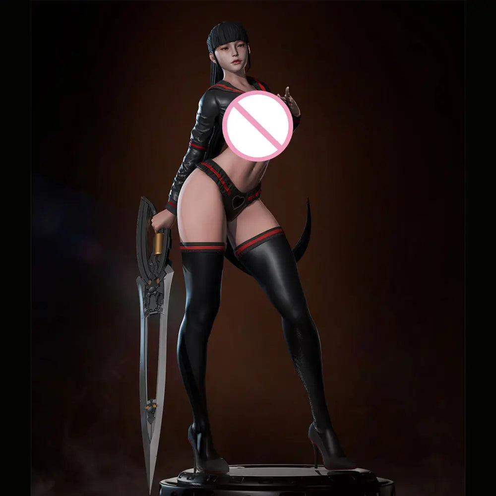 1/24 Demon Female, 2 Figures, Resin Model Figure Kit, Unassembled and Unpainted
