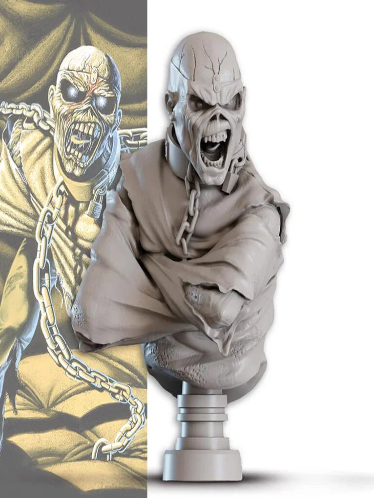 1/12 Zombie Undead Creature, Resin Model Bust Kit, Fantasy Theme, Unassembled and Unpainted