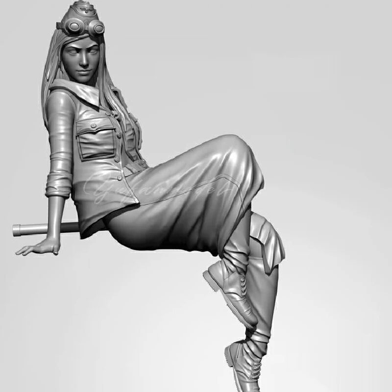 1/35 Female Character, Resin Model Figure Kit, Fantasy Theme, Unassembled and Unpainted