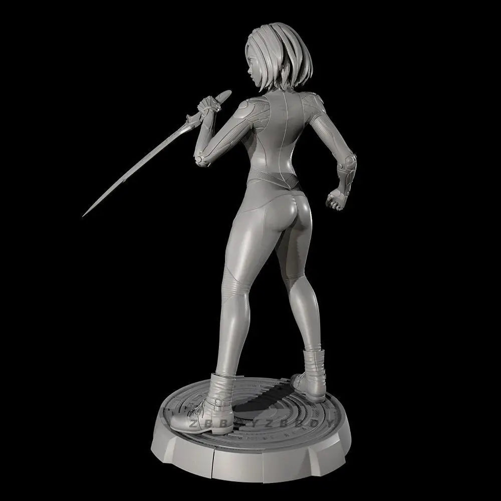 50mm Alita Cyborg Soldier, Resin Model Figure Kit, Anime Theme, Unassembled and Unpainted