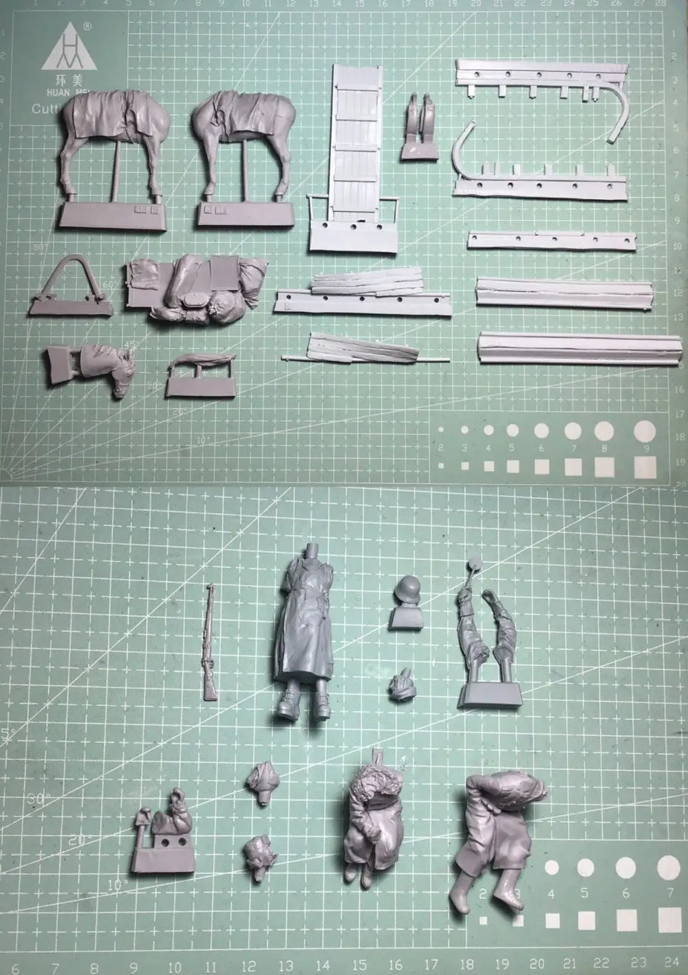 1/35 WWII Winter Warfare, 5 Figures, Resin Model Figure Kit, Unassembled and Unpainted